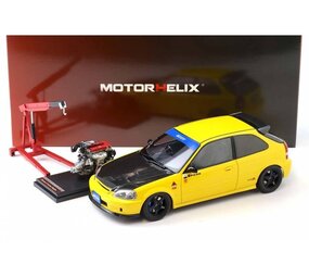Honda Honda Civic EK9 Type R "Spoon' + Engine + Accessories 1999 - 1:18 - MotorHelix