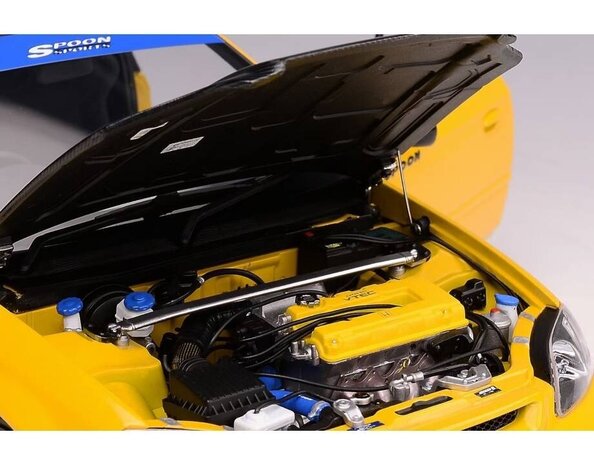 Honda Honda Civic EK9 Type R "Spoon' + Engine + Accessories 1999 - 1:18 - MotorHelix Honda Honda Civic EK9 Type R "Spoon' + Engine + Accessories 1999 - 1:18 - MotorHelix