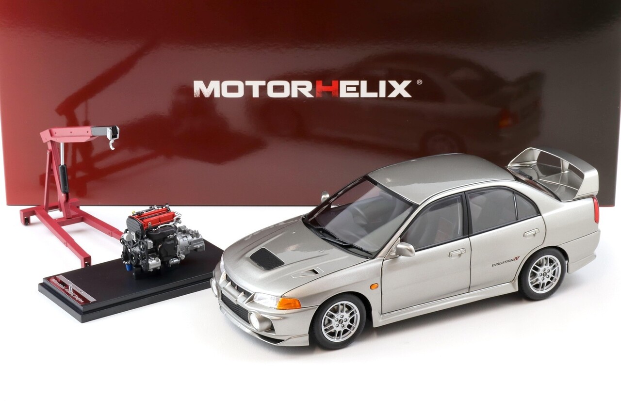 Mitsubishi Mitsubishi Lancer EVO IV + Engine + Accessories 1999 - 1:18 - MotorHelix