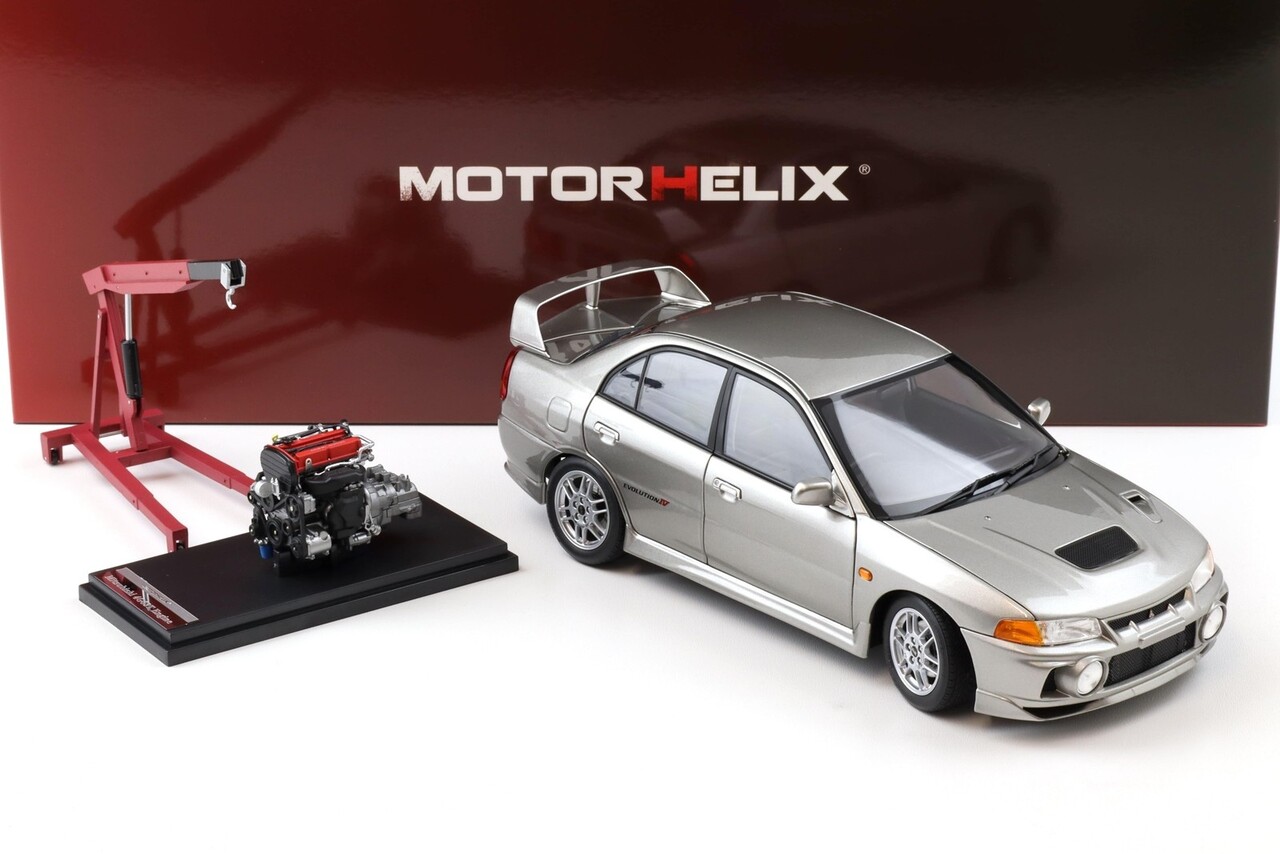 Mitsubishi Mitsubishi Lancer EVO IV + Engine + Accessories 1999 - 1:18 - MotorHelix