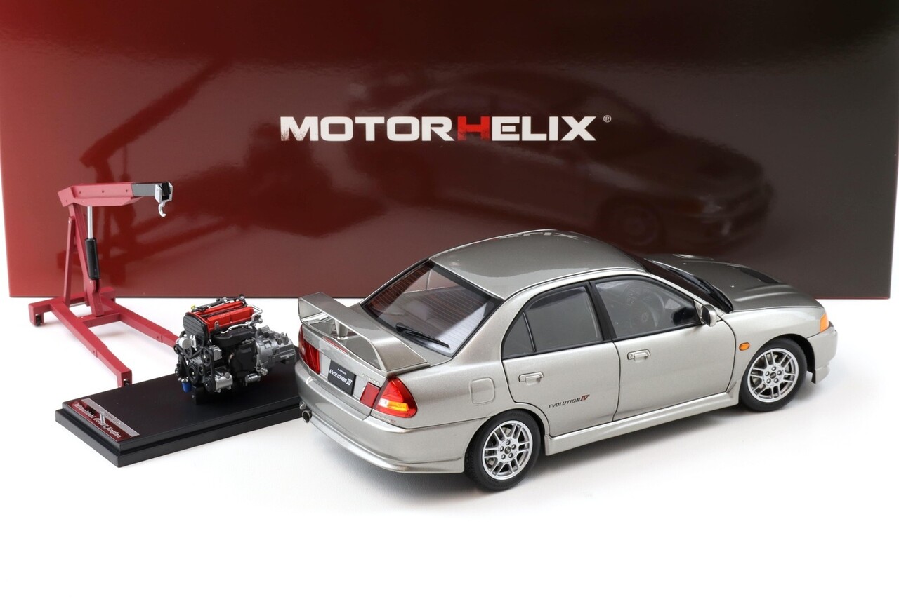 Mitsubishi Mitsubishi Lancer EVO IV + Engine + Accessories 1999 - 1:18 - MotorHelix
