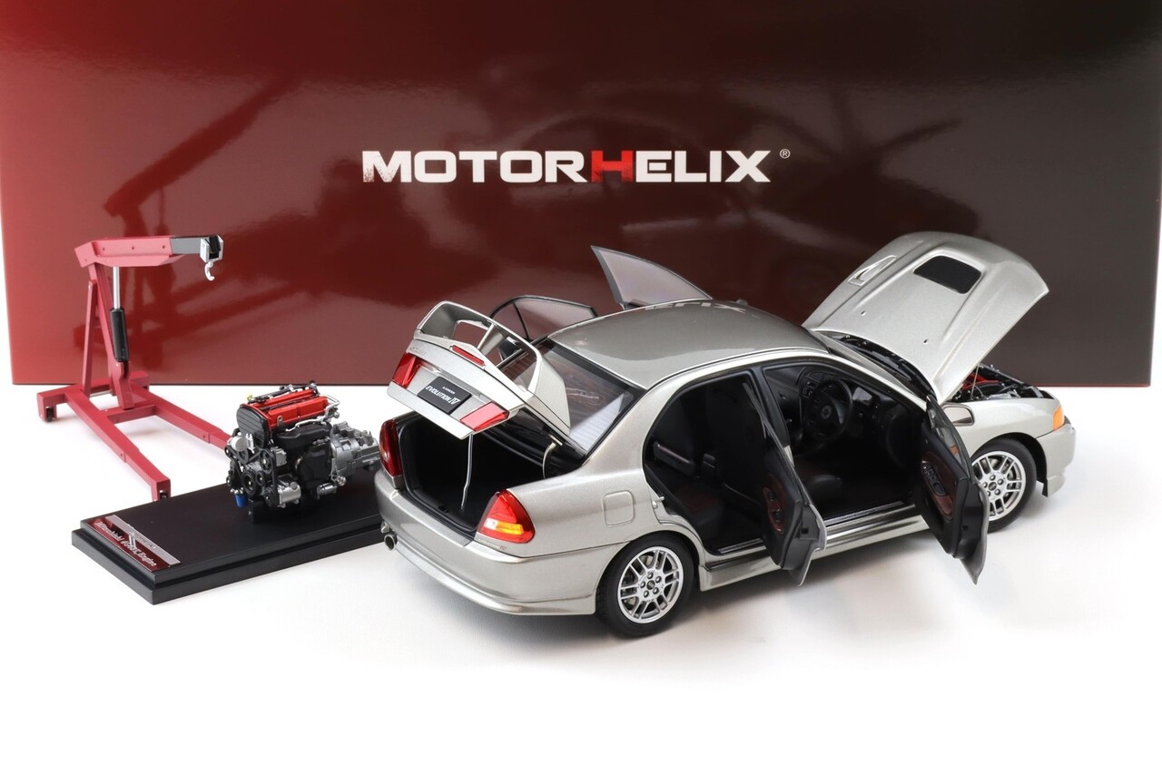 Mitsubishi Mitsubishi Lancer EVO IV + Engine + Accessories 1999 - 1:18 - MotorHelix