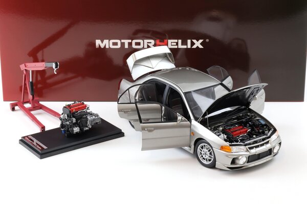 Mitsubishi Mitsubishi Lancer EVO IV + Engine + Accessories 1999 - 1:18 - MotorHelix