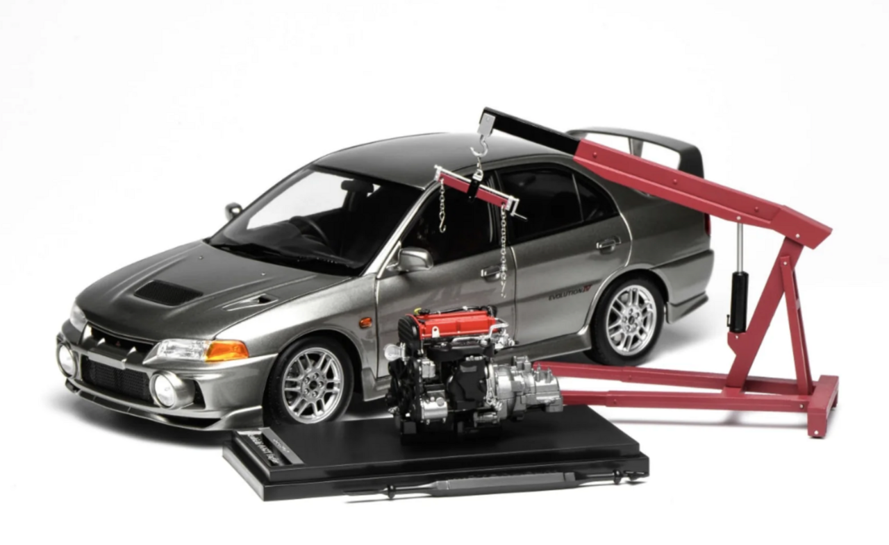 Mitsubishi Mitsubishi Lancer EVO IV + Engine + Accessories 1999 - 1:18 - MotorHelix