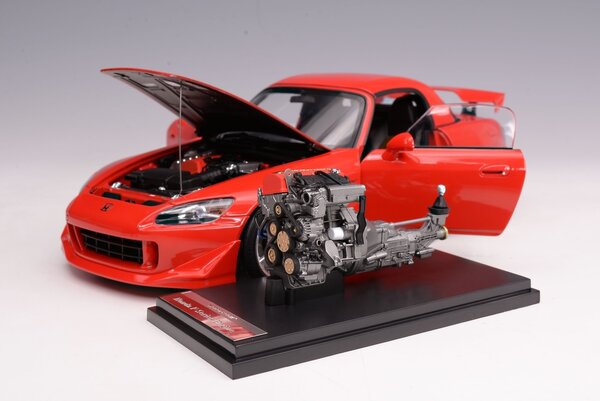 Honda Honda S2000 Type S Hard Top + Engine + Accessories 2007 - 1:18 - MotorHelix