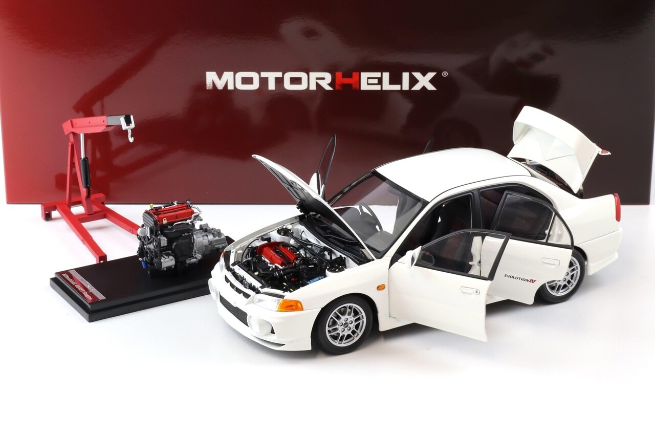 Mitsubishi Mitsubishi Lancer EVO IV + Engine + Accessories 1999 - 1:18 - MotorHelix