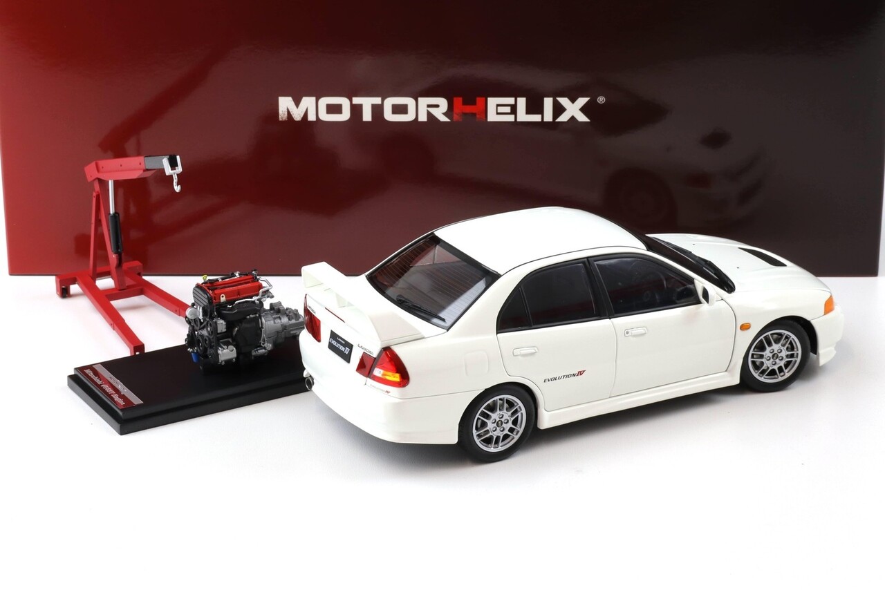 Mitsubishi Mitsubishi Lancer EVO IV + Engine + Accessories 1999 - 1:18 - MotorHelix