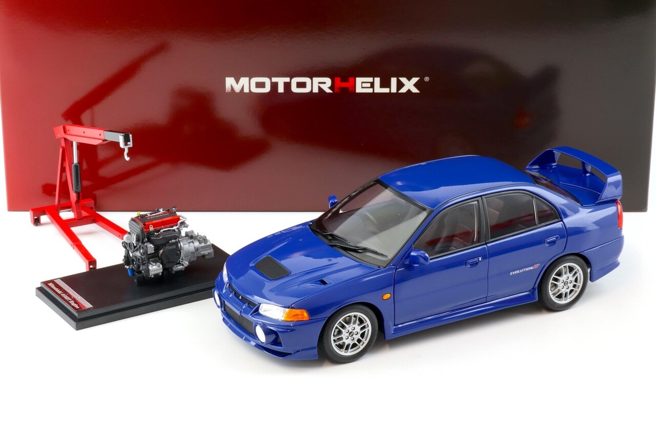 Mitsubishi Mitsubishi Lancer EVO IV + Engine + Accessories 1999 - 1:18 - MotorHelix