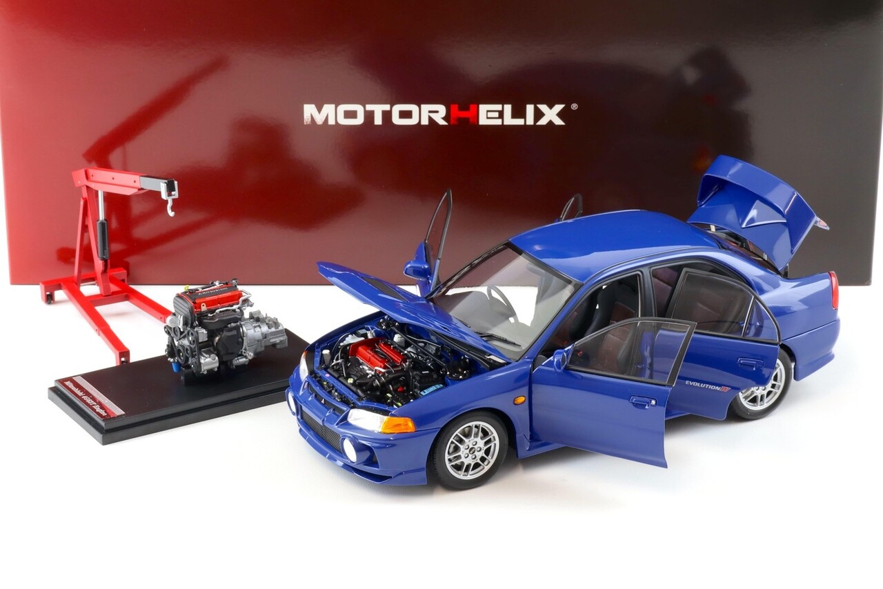 Mitsubishi Mitsubishi Lancer EVO IV + Engine + Accessories 1999 - 1:18 - MotorHelix