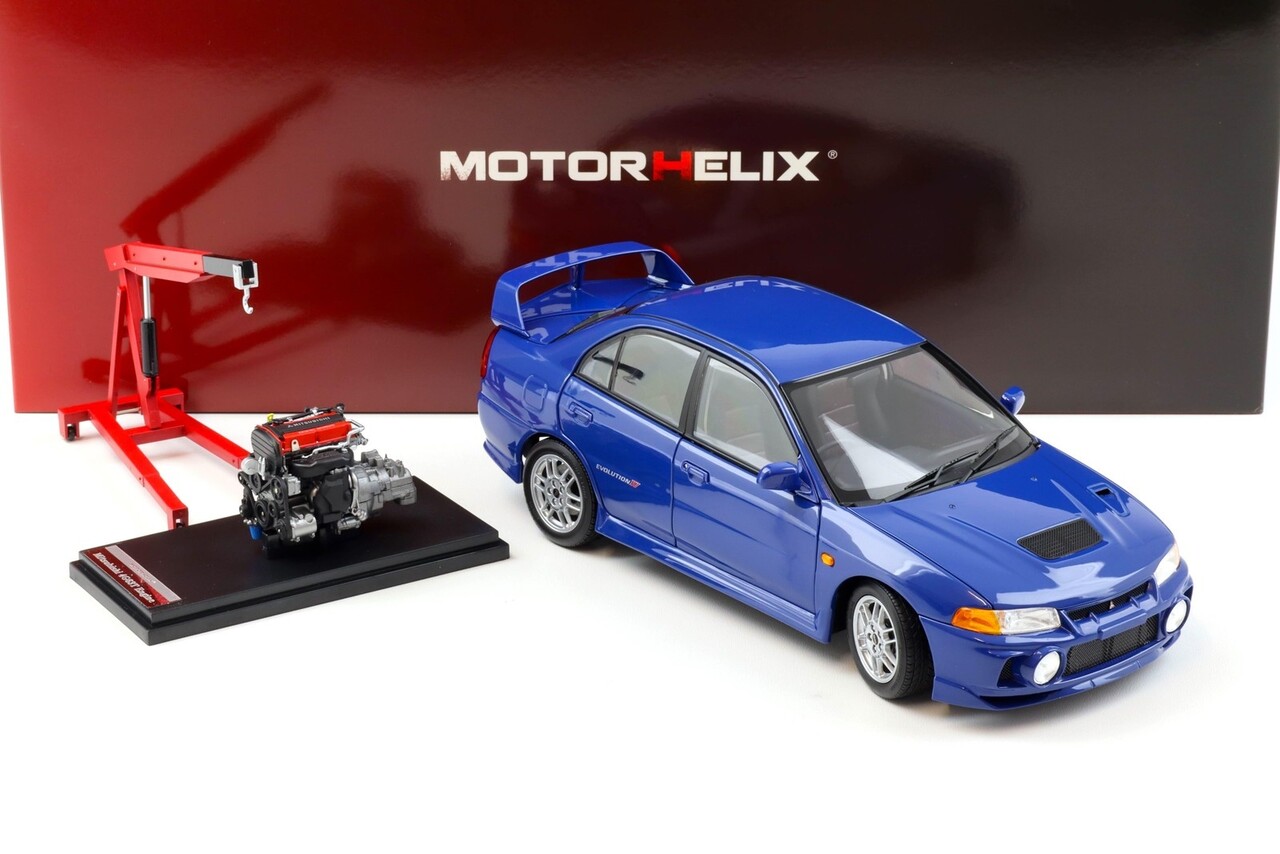Mitsubishi Mitsubishi Lancer EVO IV + Engine + Accessories 1999 - 1:18 - MotorHelix