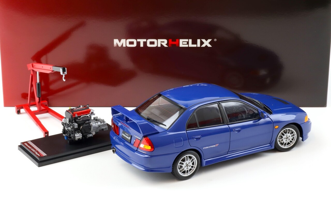 Mitsubishi Mitsubishi Lancer EVO IV + Engine + Accessories 1999 - 1:18 - MotorHelix