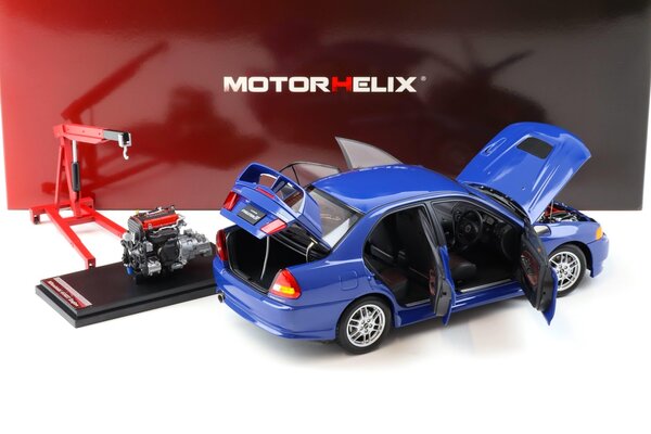 Mitsubishi Mitsubishi Lancer EVO IV + Engine + Accessories 1999 - 1:18 - MotorHelix
