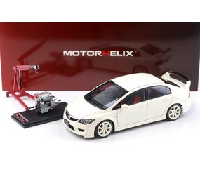 Honda Honda Civic Type-R (FD2) + Engine + Accessories 2007 Early Version - 1:18 - MotorHelix