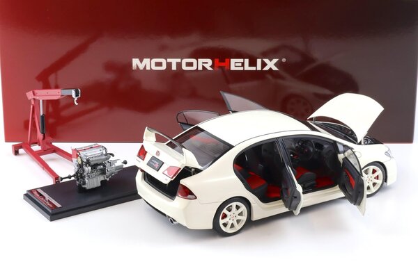 Honda Honda Civic Type-R (FD2) + Engine + Accessories 2007 Early Version - 1:18 - MotorHelix
