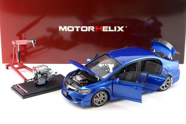 Honda Honda Civic Type-R (FD2) + Engine + Accessories 2007 Early Version - 1:18 - MotorHelix