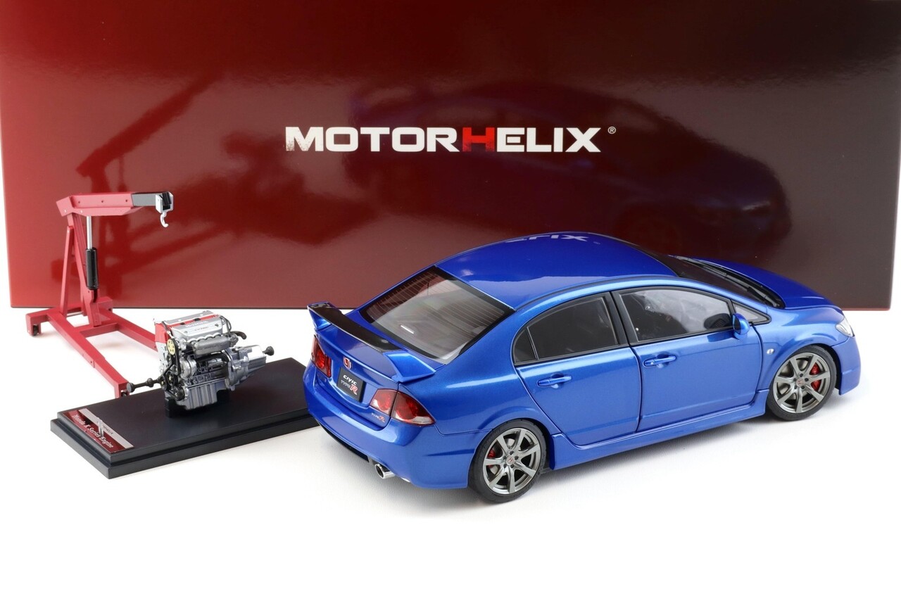 Honda Honda Civic Type-R (FD2) + Engine + Accessories 2007 Early Version - 1:18 - MotorHelix
