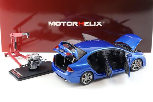 Honda Honda Civic Type-R (FD2) + Engine + Accessories 2007 Early Version - 1:18 - MotorHelix