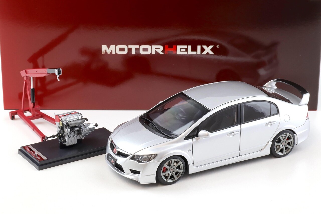 Honda Honda Civic Type-R (FD2) + Engine + Accessories 2007 Early Version - 1:18 - MotorHelix