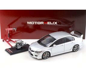 Honda Honda Civic Type-R (FD2) + Engine + Accessories 2007 Early Version - 1:18 - MotorHelix