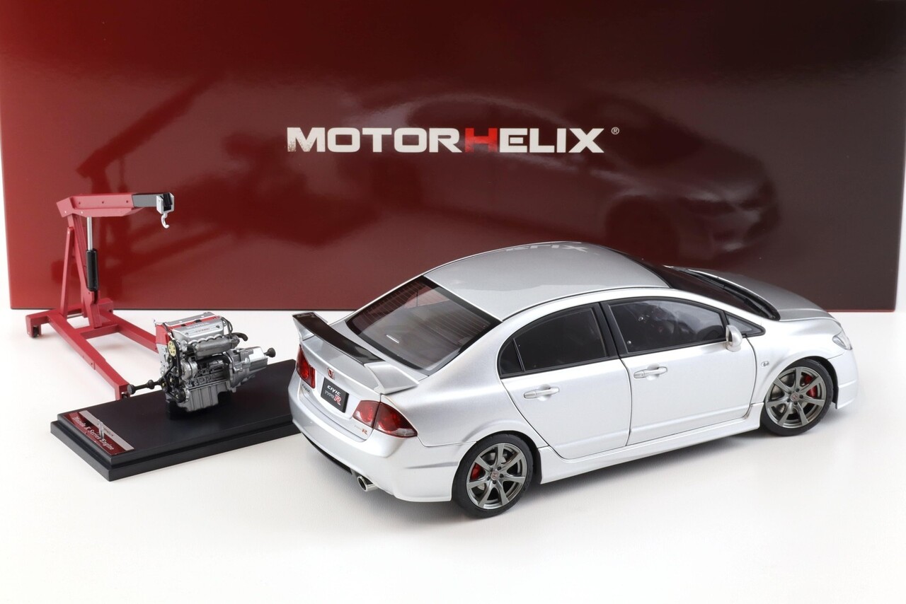Honda Honda Civic Type-R (FD2) + Engine + Accessories 2007 Early Version - 1:18 - MotorHelix