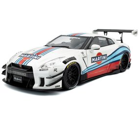 Nissan Nissan GT-R (R35) RHD Liberty Walk Body Kit 2.0 Martini 2024  - 1:18 - Solido