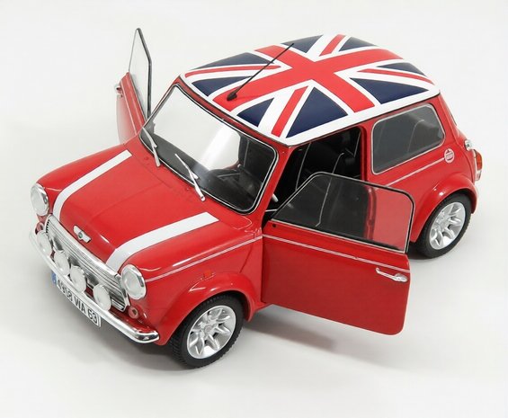 Mini Mini Cooper Sport  1300 1997 (+ Union Jack Roof) - 1:18 -  Solido
