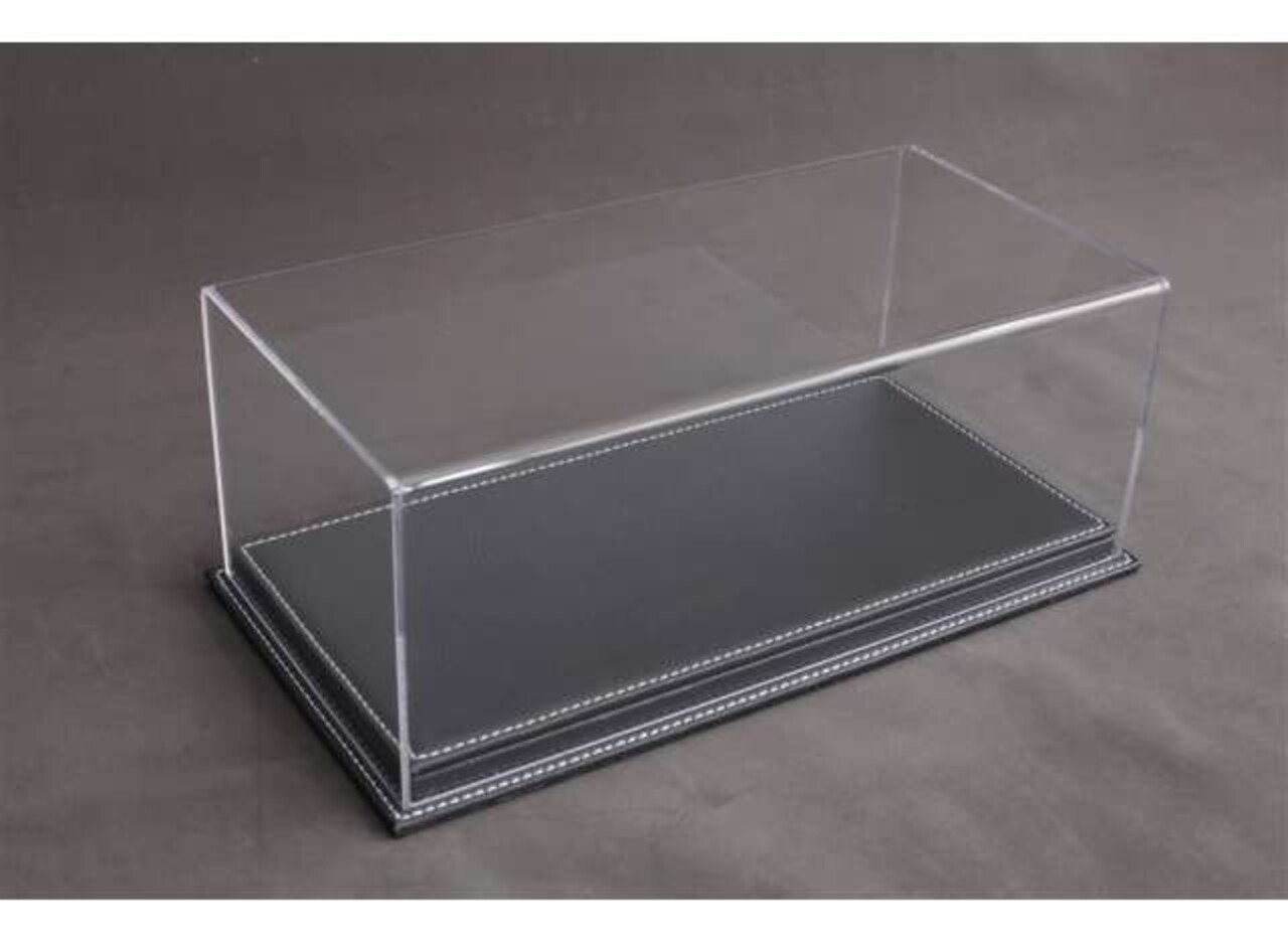 Atlantic Acrylic Display Case Mulhouse + Anthracite Leather Base - 1:43 - Atlantic