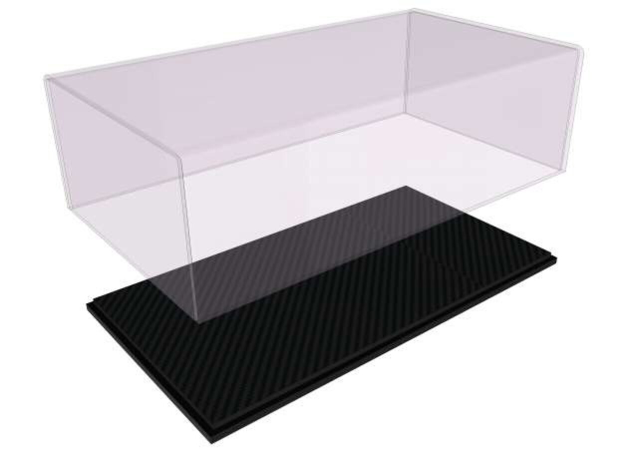 Atlantic Acrylic Display Case Maranello + Black Leather Base - 1:43 - Atlantic