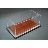 Atlantic Acrylic Display Case Goodwood + Mahogany Wood Base + Metal Edge - 1:8 - Atlantic