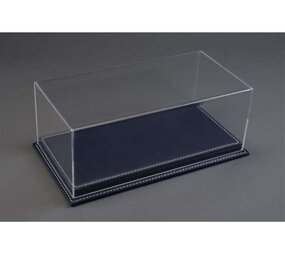 Atlantic Acrylic Display Case Mulhouse + Dark Blue Leather Base - 1:12 - Atlantic Atlantic Acrylic Display Case Mulhouse + Dark Blue Leather Base - 1:12 - Atlantic