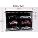Atlantic Acrylic Multicase For Six 1:18 Scale Cars (3x2) - 1:18 - Atlantic