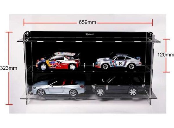 Atlantic Acrylic Multicase For Four 1:18 Scale Cars (2x2) - 1:18 - Atlantic