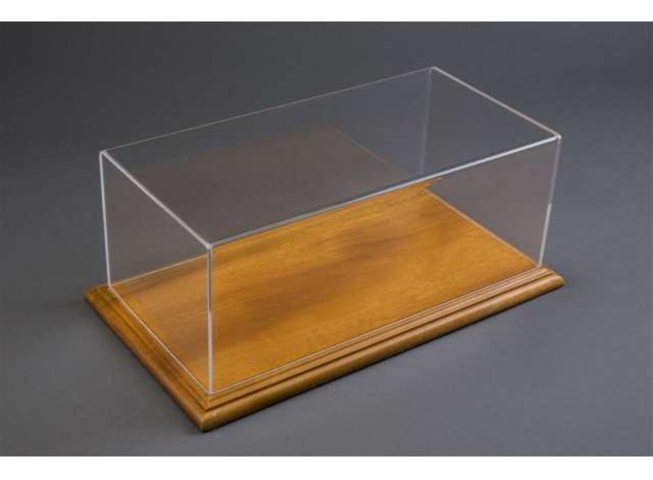 Atlantic  Aichi Deluxe Display Case with Wood Linden Base Narrow Edge - 1:18 - Atlantic