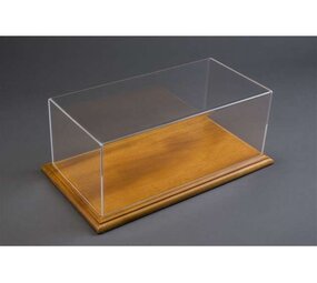 Atlantic Aichi Deluxe Display Case with Wood Linden Base Narrow Edge - 1:18 - Atlantic