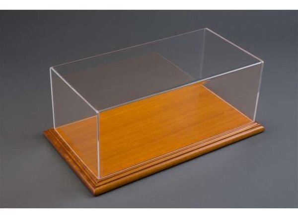 Atlantic  Aichi Deluxe Display Case with Wood Cherry Base Narrow Edge - 1:18 - Atlantic