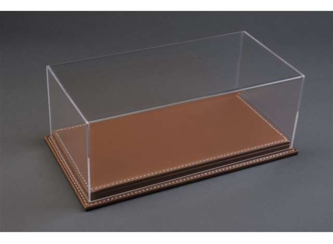 Atlantic  Acrylic Display Case Mulhouse with Brown Leather Base - 1:18 - Atlantic