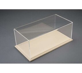 Atlantic Acrylic Display Case Maranello with Beige Leather Base - 1:18 - Atlantic