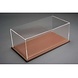 Atlantic  Acrylic Display Case Maranello with Brown Leather Base - 1:18 - Atlantic
