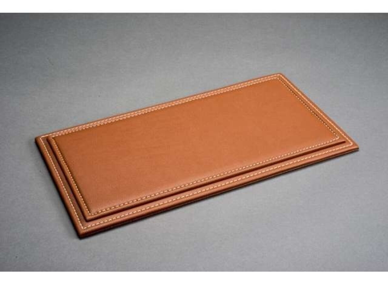 Atlantic  Acrylic Display Case Maranello with Brown Leather Base - 1:18 - Atlantic