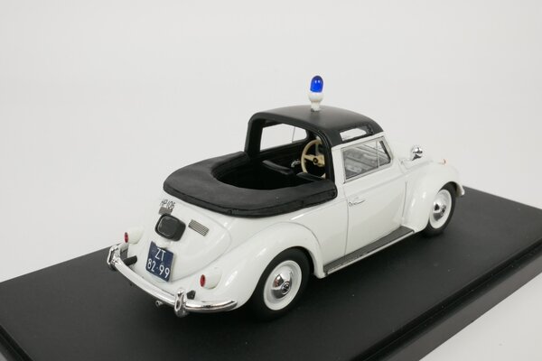 Volkswagen Volkswagen Maggiolino Beetle Semiconvertible Open Police 1958 - 1:43 - Matrix Scale Models