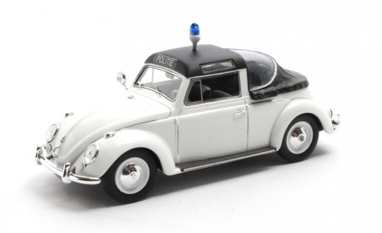 Volkswagen Volkswagen Maggiolino Beetle Semiconvertible Closed Police 1958 - 1:43 - Matrix Scale Models