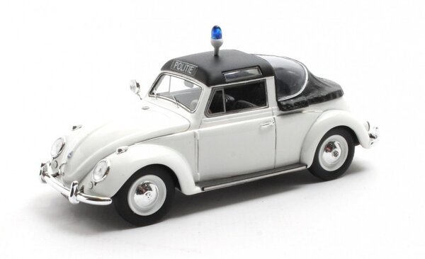 Volkswagen Volkswagen Maggiolino Beetle Semiconvertible Closed Police 1958 - 1:43 - Matrix Scale Models