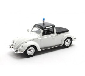 Volkswagen Volkswagen Maggiolino Beetle Semiconvertible Covered Police 1958  - 1:43 - Matrix Scale Models