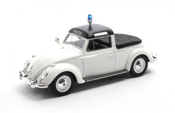 Volkswagen Volkswagen Maggiolino Beetle Semiconvertible Covered Police 1958 - 1:43 - Matrix Scale Models