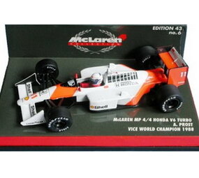 Formule 1 McLaren MP4/4 Honda V6 Turbo #11 Vice World Champion 1988 - 1:64 - Minichamps Formule 1 McLaren MP4/4 Honda V6 Turbo #11 Vice World Champion 1988 - 1:64 - Minichamps