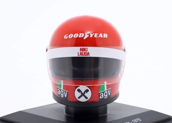 Formule 1 Helm Niki Lauda 1975 - 1:5 - Atlas