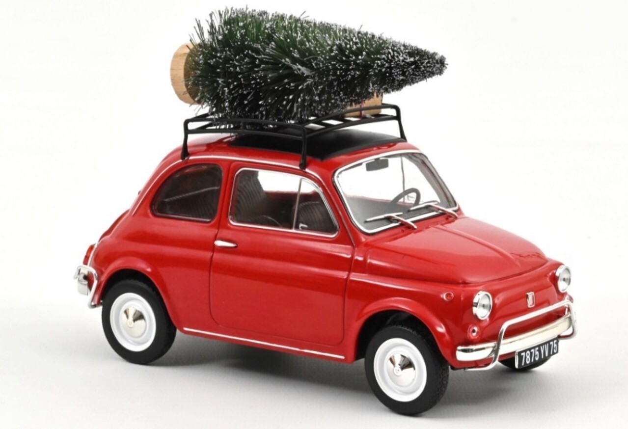 Fiat Fiat 500 L 1968 'Green Christmas' - 1:18 - Norev