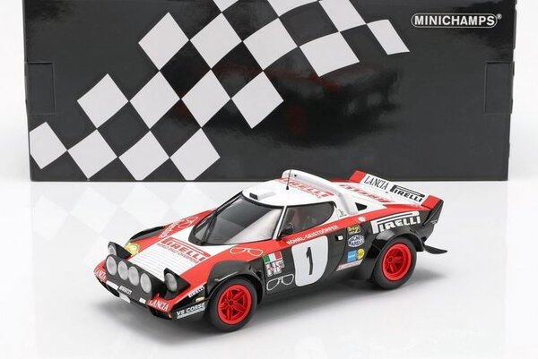 Lancia Lancia Stratos Lancia Pirelli #1 Winners Dynavit Saarland Rallye 1978 - 1:18 - Minichamps Lancia Lancia Stratos Lancia Pirelli #1 Winners Dynavit Saarland Rallye 1978 - 1:18 - Minichamps