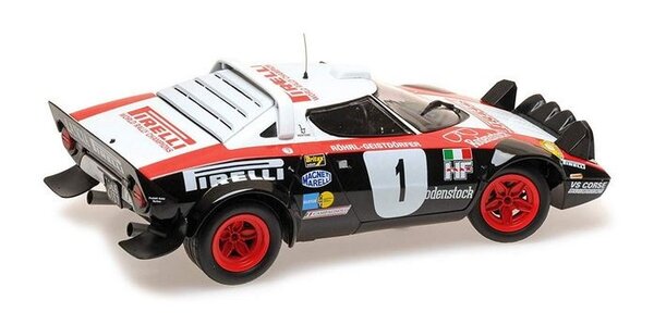 Lancia Lancia Stratos Lancia Pirelli #1 Winners Dynavit Saarland Rallye 1978 - 1:18 - Minichamps Lancia Lancia Stratos Lancia Pirelli #1 Winners Dynavit Saarland Rallye 1978 - 1:18 - Minichamps