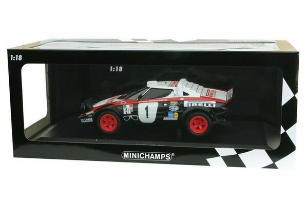 Lancia Lancia Stratos Lancia Pirelli #1 Winners Dynavit Saarland Rallye 1978 - 1:18 - Minichamps Lancia Lancia Stratos Lancia Pirelli #1 Winners Dynavit Saarland Rallye 1978 - 1:18 - Minichamps